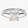Asscher Cut Solitaire Moissanite Engagement Ring (1.50 CT)