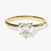 Heart Cut Solitaire Moissanite Engagement Ring (1.00 CT)