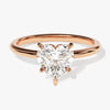 Heart Cut Solitaire Moissanite Engagement Ring (1.50 CT)