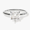 Heart Cut Solitaire Moissanite Engagement Ring (1.50 CT)