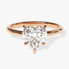 Heart Cut Solitaire Moissanite Engagement Ring (2.00 CT)
