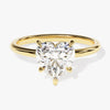 Heart Cut Solitaire Moissanite Engagement Ring (2.00 CT)
