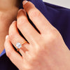 Radiant Cut Solitaire Moissanite Engagement Ring (1.00 CT)