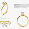 Radiant Cut Solitaire Moissanite Engagement Ring (1.00 CT)