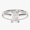 Radiant Cut Solitaire Moissanite Engagement Ring (1.00 CT)