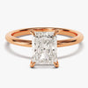 Radiant Cut Solitaire Moissanite Engagement Ring (2.00 CT)