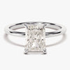 Radiant Cut Solitaire Moissanite Engagement Ring (2.00 CT)