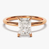Radiant Cut Solitaire Moissanite Engagement Ring (1.50 CT)