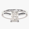 Radiant Cut Solitaire Moissanite Engagement Ring (1.50 CT)