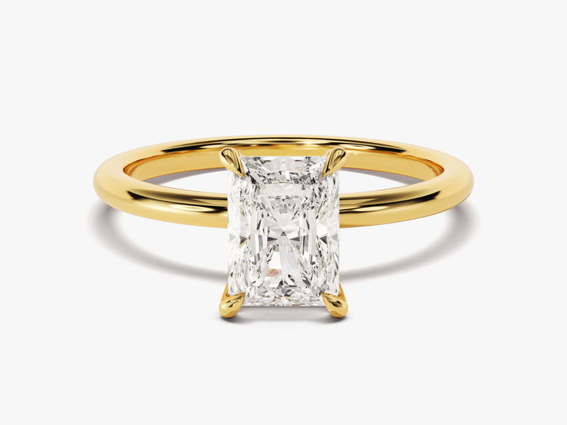 Radiant Cut Solitaire Moissanite Engagement Ring (1.50 CT)