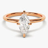 Marquise Cut Solitaire Moissanite Engagement Ring (1.00 CT)
