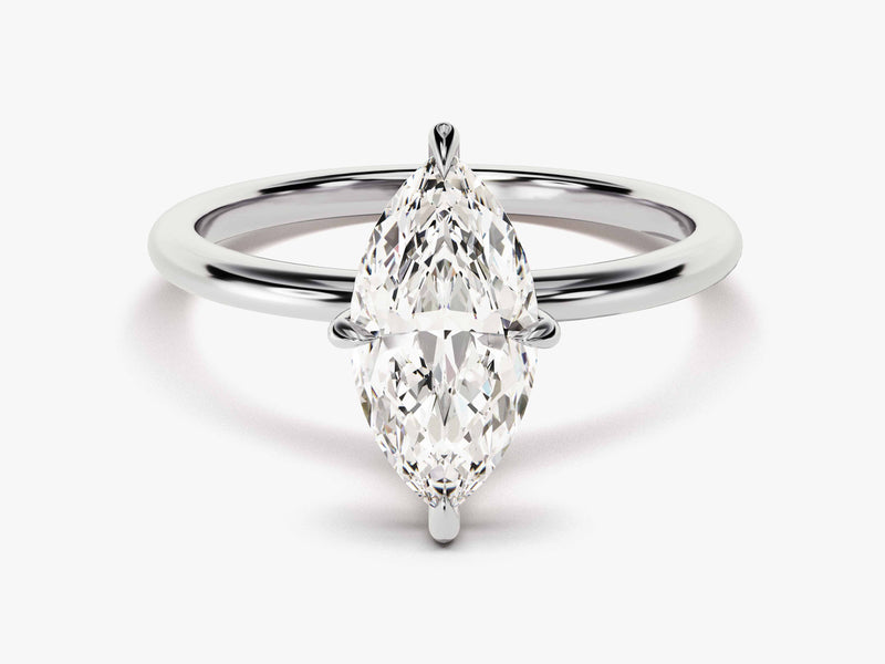 Marquise Cut Solitaire Moissanite Engagement Ring (1.50 CT)