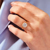 Cushion Shaped Halo Moissanite Engagement Ring (1.00 CT)