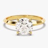 Knife Edge Round Moissanite Engagement Ring (1.50 CT)