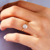 Round Bezel Solitaire Moissanite Engagement Ring (1.00 CT)