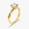 Twisted Solitaire Moissanite Engagement Ring (1.00 CT)