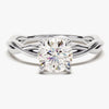 Twisted Solitaire Moissanite Engagement Ring (1.00 CT)