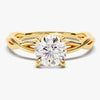 Twisted Solitaire Moissanite Engagement Ring (1.00 CT)
