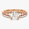 Pave Crown Moissanite Engagement Ring (1.00 CT)