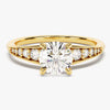 Pave Crown Moissanite Engagement Ring (1.00 CT)