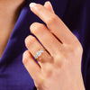 Round Cut Three Stone Moissanite Engagement Ring (1.75 CT)