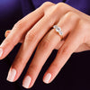 Round Cut Three Stone Moissanite Engagement Ring (1.75 CT)