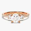 Micropave Trio Moissanite Engagement Ring (1.00 CT)