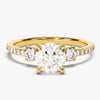 Micropave Trio Moissanite Engagement Ring (1.00 CT)