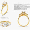 Round Cut Three Stone Moissanite Engagement Ring (1.50 CT)