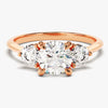 Round Cut Three Stone Moissanite Engagement Ring (1.50 CT)