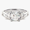 Round Cut Three Stone Moissanite Engagement Ring (1.50 CT)