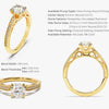 Vintage Inspired Moissanite Engagement Ring with Adorned Cathedral (1.00 CT)