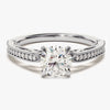Vintage Inspired Moissanite Engagement Ring with Adorned Cathedral (1.00 CT)