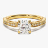 Vintage Inspired Moissanite Engagement Ring with Adorned Cathedral (1.00 CT)