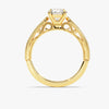 Vintage Inspired Moissanite Engagement Ring with Adorned Cathedral (1.00 CT)