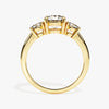 Classic Basket Set Three Stone Round Moissanite Engagement Ring (1.50 CT TW)