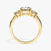 Classic Basket Set Three Stone Round Moissanite Engagement Ring (2.00 CT TW)