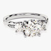 Petite Twisted Vine Three Stone Round Moissanite Engagement Ring (2.00 CT TW)
