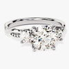 Petite Twisted Vine Three Stone Round Moissanite Engagement Ring (2.50 CT TW)