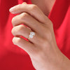 Pear and Emerald Cut Toi et Moi Moissanite Engagement Ring (2.50 CT)