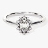 Sunburst Oval Moissanite Engagement Ring (0.50 CT)