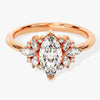Vintage Cluster Marquise Cut Moissanite Engagement Ring (1.00 CT)