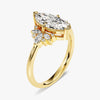 Vintage Cluster Marquise Cut Moissanite Engagement Ring (1.50 CT)