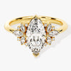 Vintage Cluster Marquise Cut Moissanite Engagement Ring (1.50 CT)