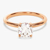 Hidden Halo Round Moissanite Engagement Ring (1.00 CT)