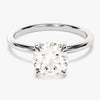 Hidden Halo Round Moissanite Engagement Ring (1.50 CT)