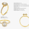 Oval Halo Moissanite Engagement Ring with Pave Set Side Stones (1.00 CT)