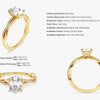 Oval Twisted Moissanite Engagement Ring with Pave Set Side Stones (1.50 CT)