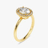 Oval Halo Moissanite Engagement Ring (1.50 CT)