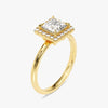 Princess Halo Moissanite Engagement Ring (1.00 CT)